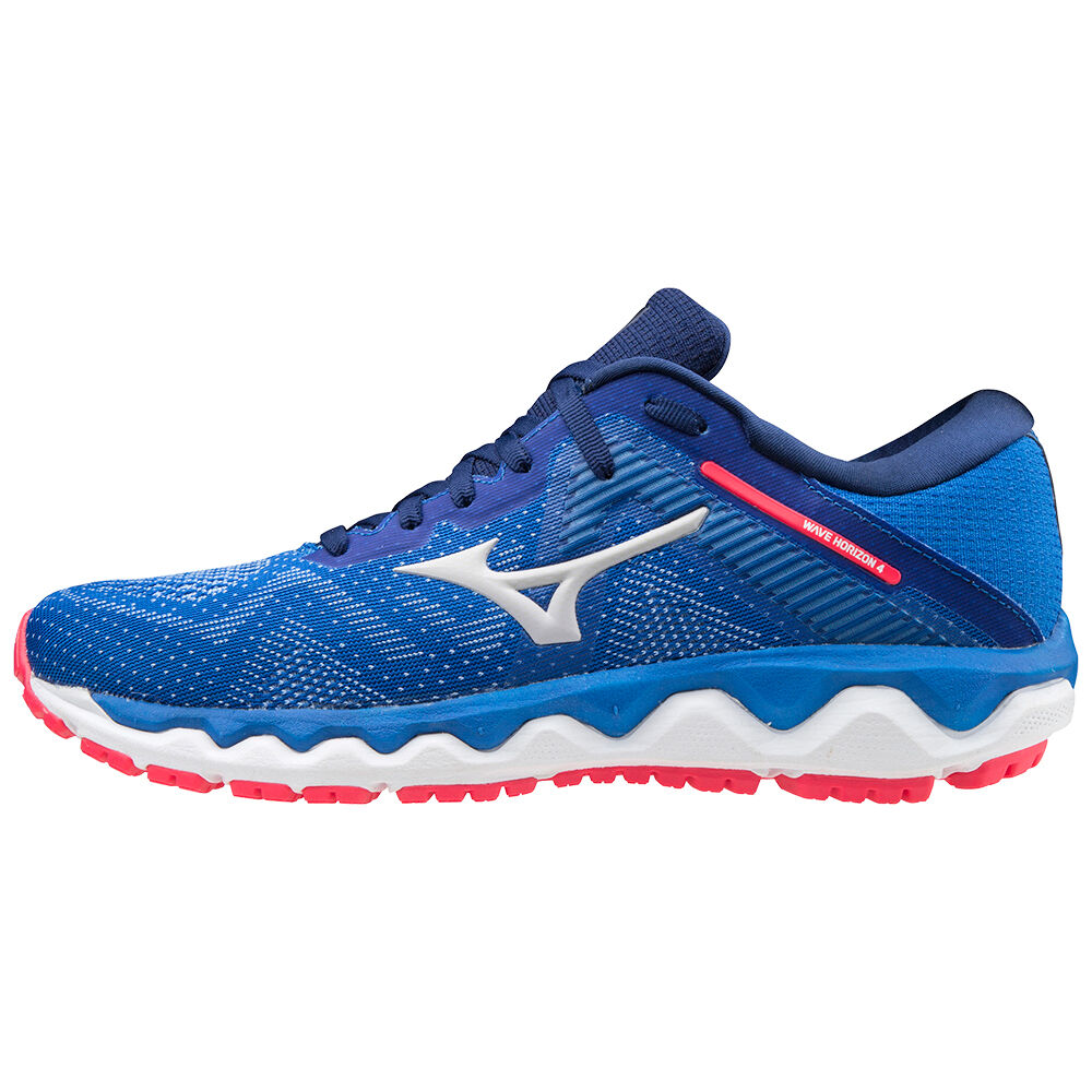 Sapatilhas Running Mizuno Wave Horizon 4 - Mulher - Azuis/Rosa - JZGDX5082